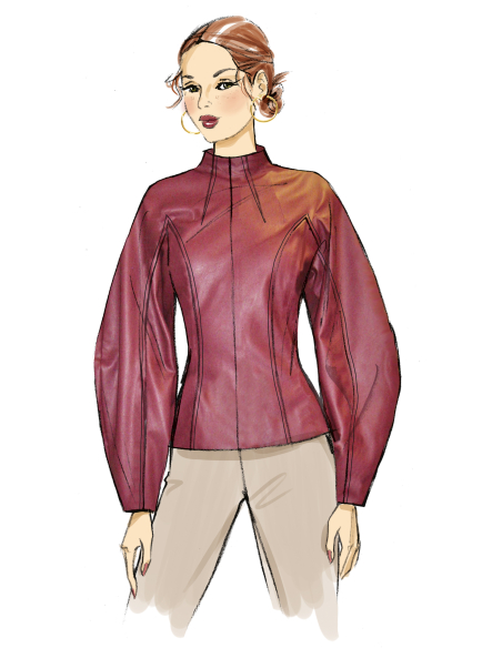 Patron Vogue 2134/H5 (34-42) - Top élégant à encolure entonnoir
