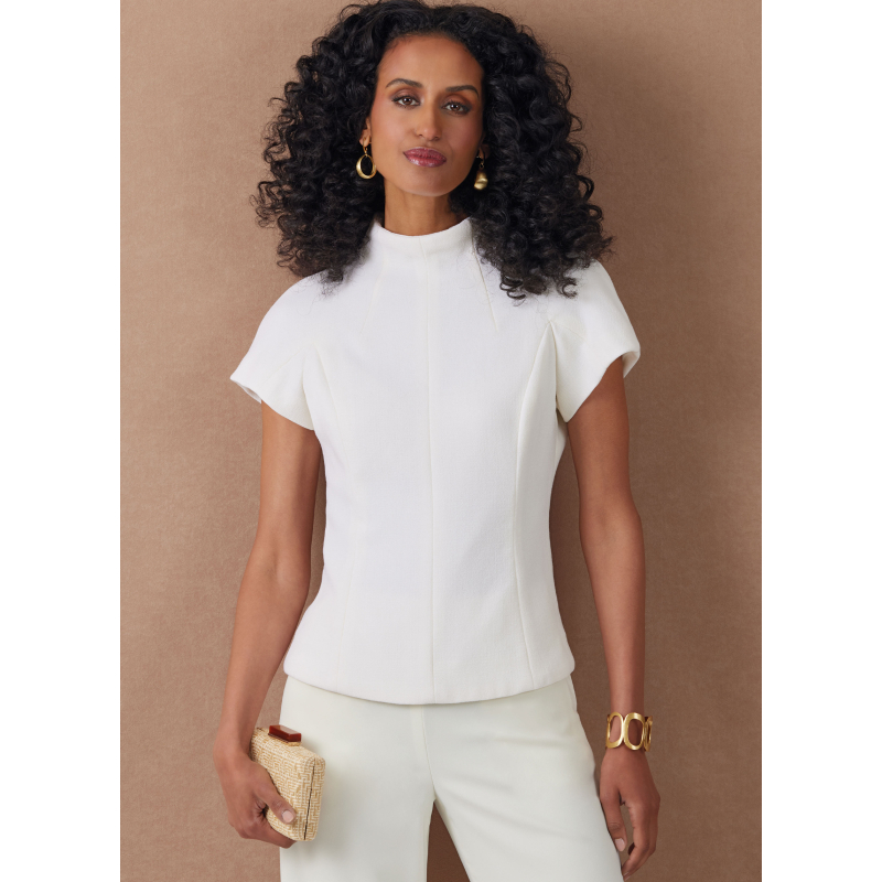 Patron Vogue 2134/U5 (44-52) - Top élégant à encolure entonnoir