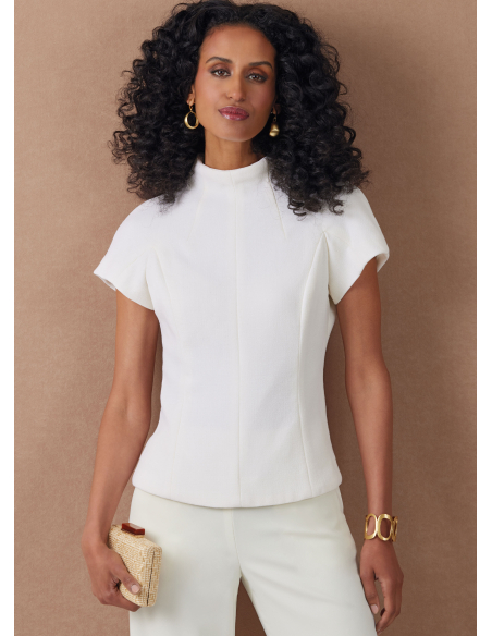 Patron Vogue 2134/U5 (44-52) - Top élégant à encolure entonnoir
