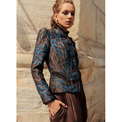 Patron Vogue 2135/H5 (34-42) - Veste doublée à boutons & découpes princesse 2