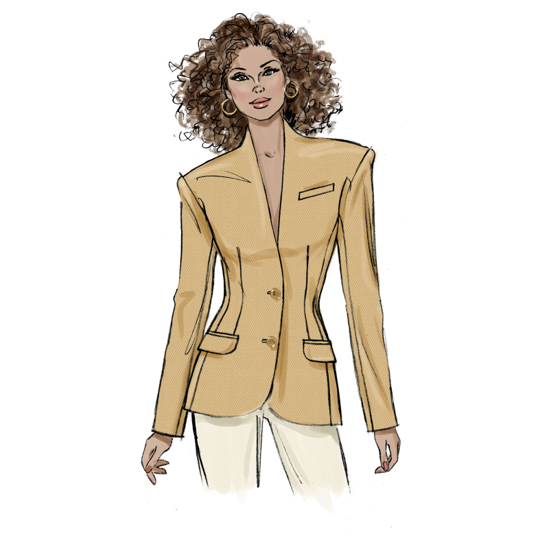 Patron Vogue 2136/B5 (36-44) - Veste structurée à épaules élargies