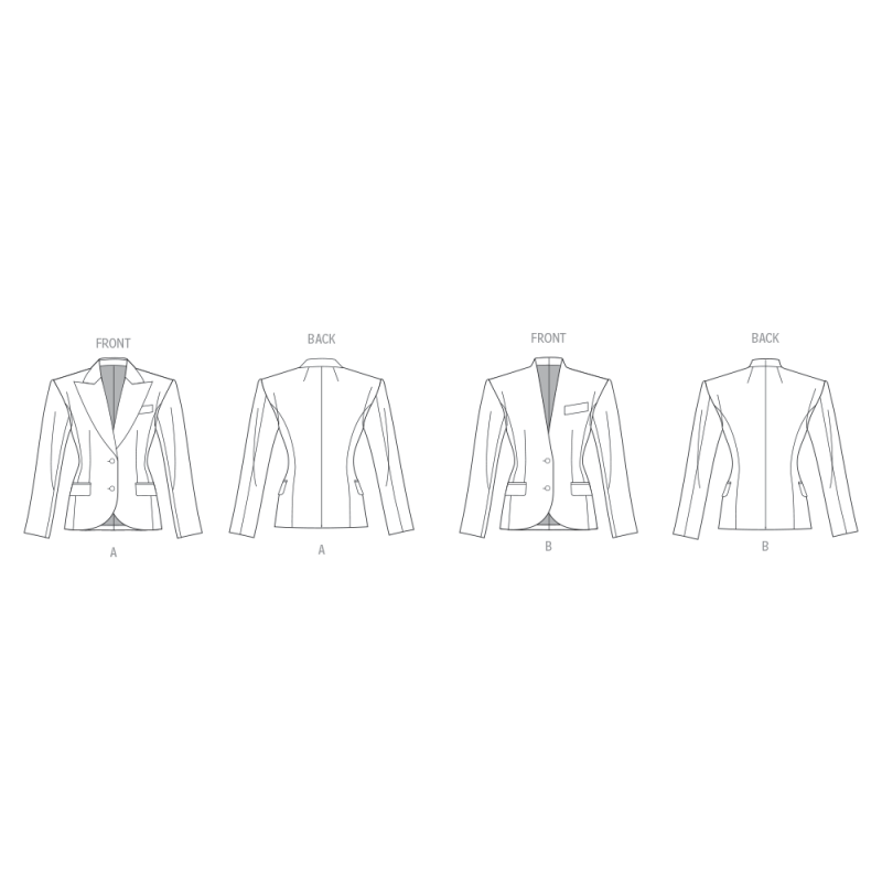 Patron Vogue 2136/B5 (36-44) - Veste structurée à épaules élargies