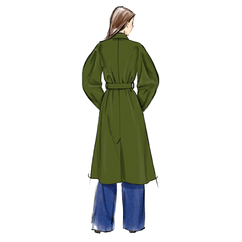Patron Vogue 2137/B5 (36-44) - Trench-coat double boutonnage avec ceinture
