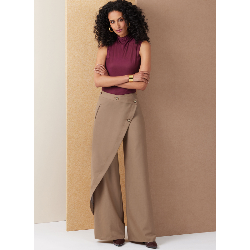 Patron Vogue 2138/U5 (44-52) - Pantalon à enroulement & poches passepoil