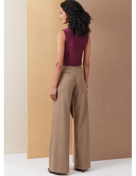 Patron Vogue 2138/U5 (44-52) - Pantalon à enroulement & poches passepoil