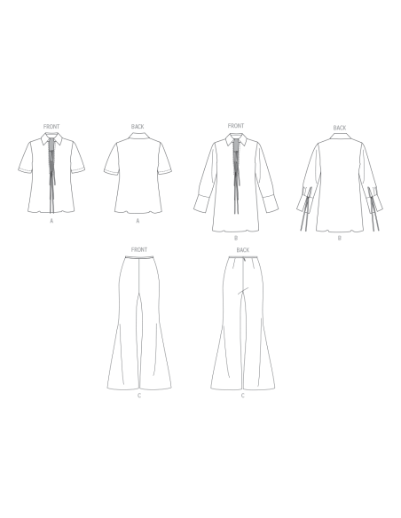 Patron Vogue 2140/H5 (34-42) - Tunique & pantalon