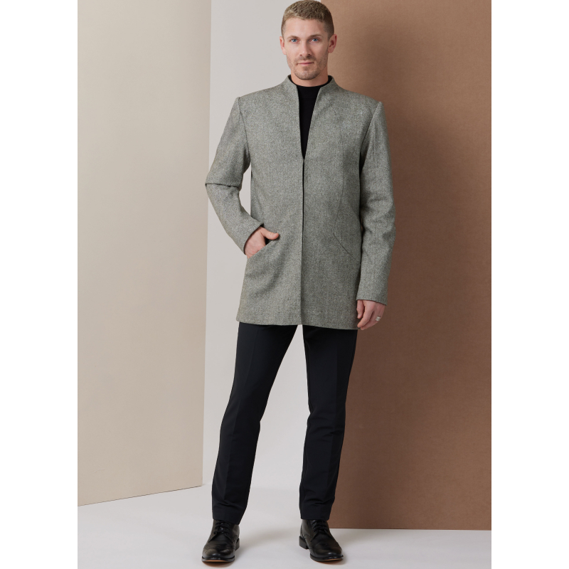 Patron Vogue 2141 AA (46-54) - Veste homme doublée deux longueurs
