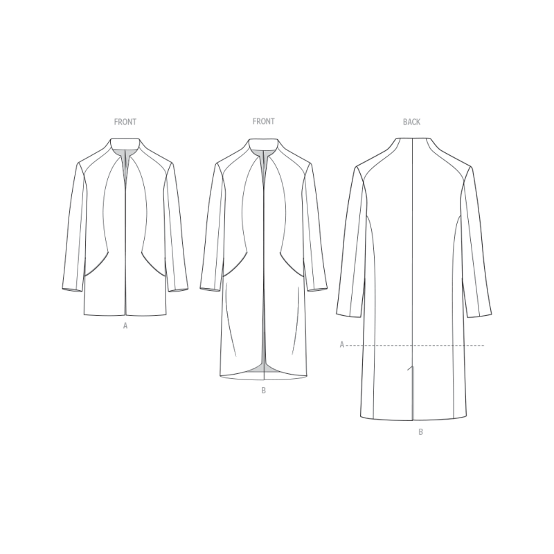Patron Vogue 2141 BB (56-54) - Veste homme doublée deux longueurs