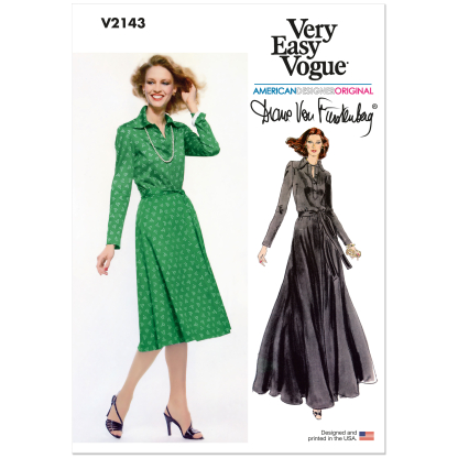 Patron Vogue 2143/Y5 (46-54) - Robe femme « vintage DVF »