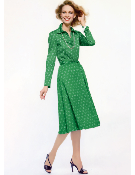 Patron Vogue 2143/Y5 (46-54) - Robe femme « vintage DVF »