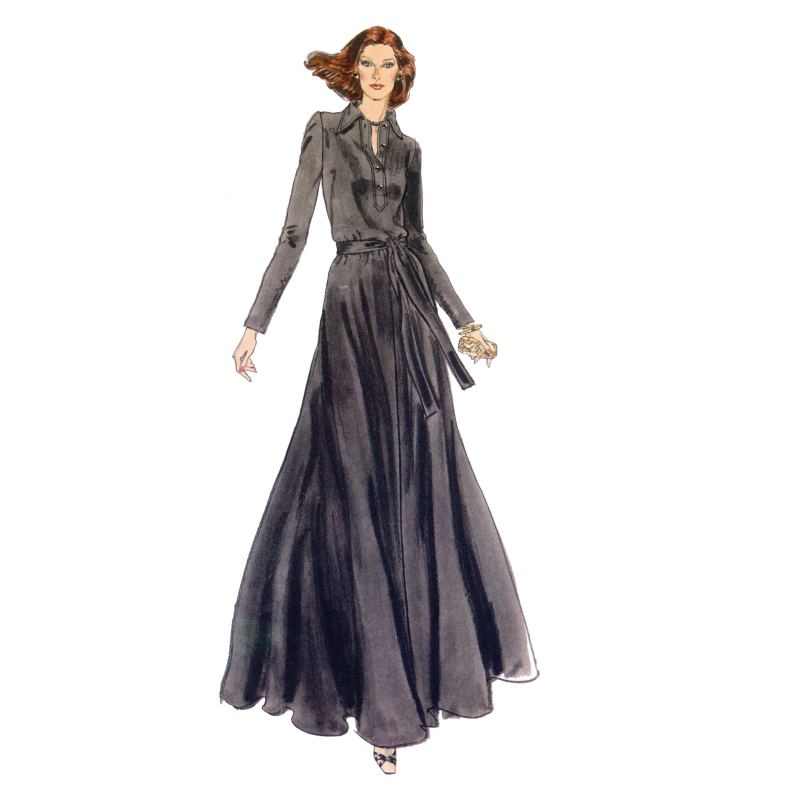 Patron Vogue 2143/Y5 (46-54) - Robe femme « vintage DVF »