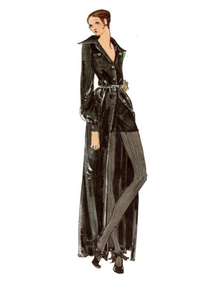 Patron Vogue 2146/Y5 (46-54) - Robe boutonnée style vintage 70s