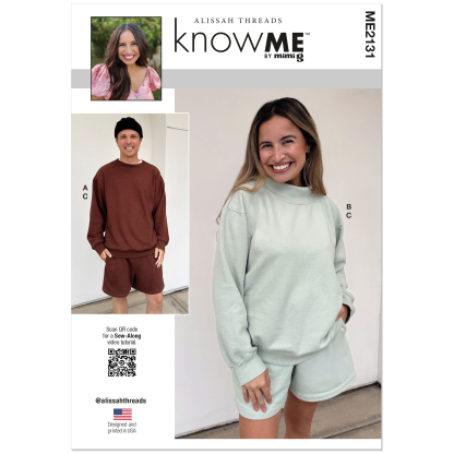 Patron KnowMe 2131.A (34-52) - Sweatshirt & shorts unisexe