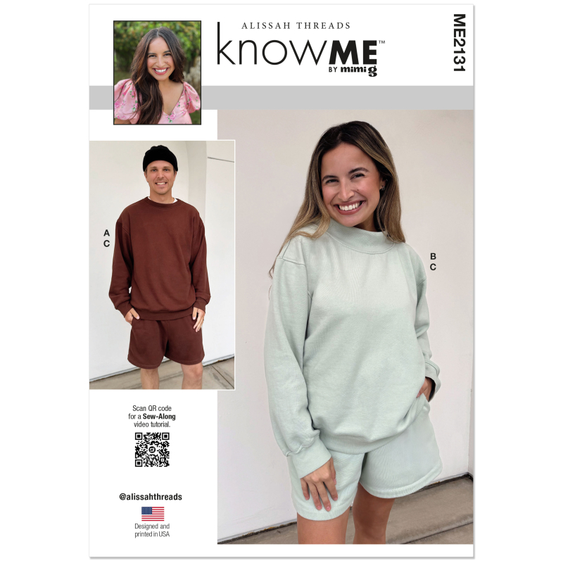 Patron KnowMe 2131.A (34-52) - Sweatshirt & shorts unisexe