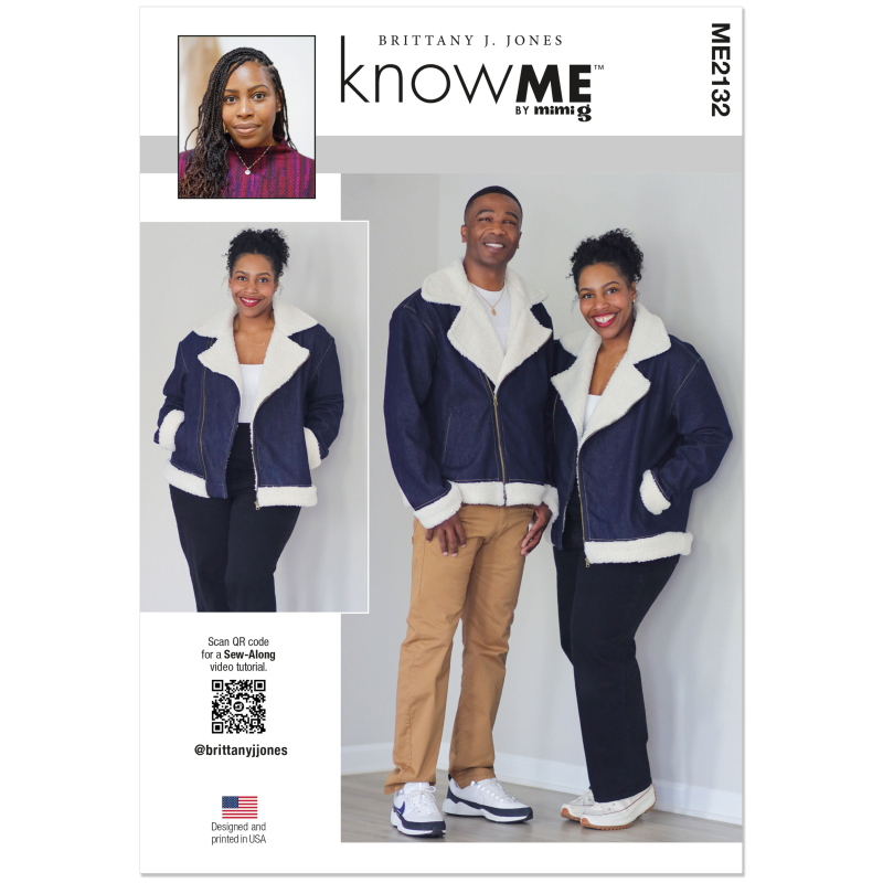 Patron KnowMe 2132.A (34-52) - Veste motard unisexe