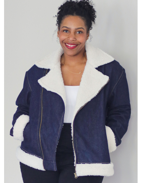 Patron KnowMe 2132.A (34-52) - Veste motard unisexe