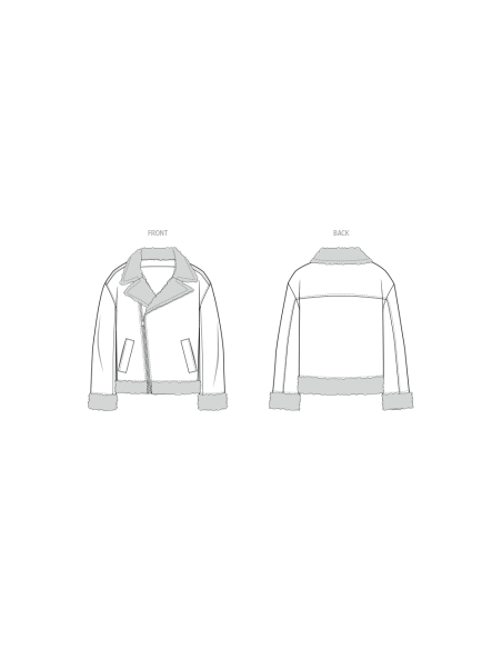 Patron KnowMe 2132.A (34-52) - Veste motard unisexe