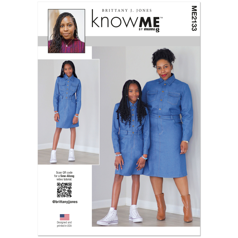 Patron KnowMe 2133.K5 (7-14) - Robe mi-longue à poches & ceinture