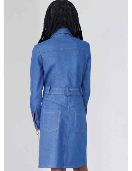 Patron KnowMe 2133.K5 (7-14) - Robe mi-longue à poches & ceinture