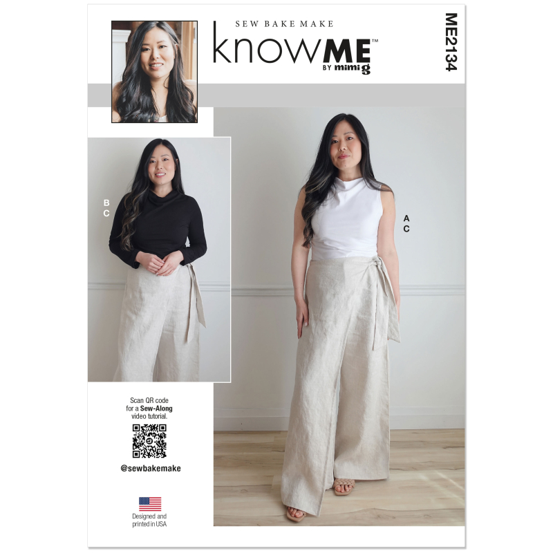 Patron KnowMe 2134.Y5 (46-54) - Top col montant & pantalon ample