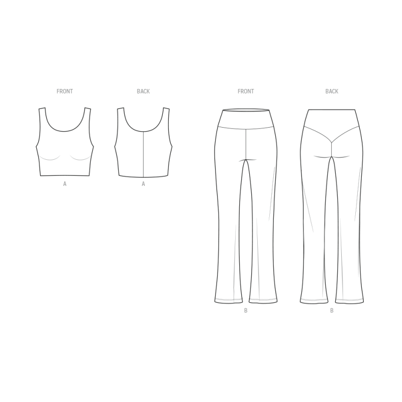 Patron KnowMe 2135.A (34-52) - Top court & Leggings flair