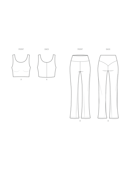 Patron KnowMe 2135.A (34-52) - Top court & Leggings flair
