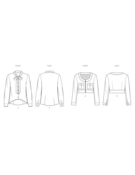 Patron KnowMe 2137.N5 (38-46) - Blouse & veste stylée
