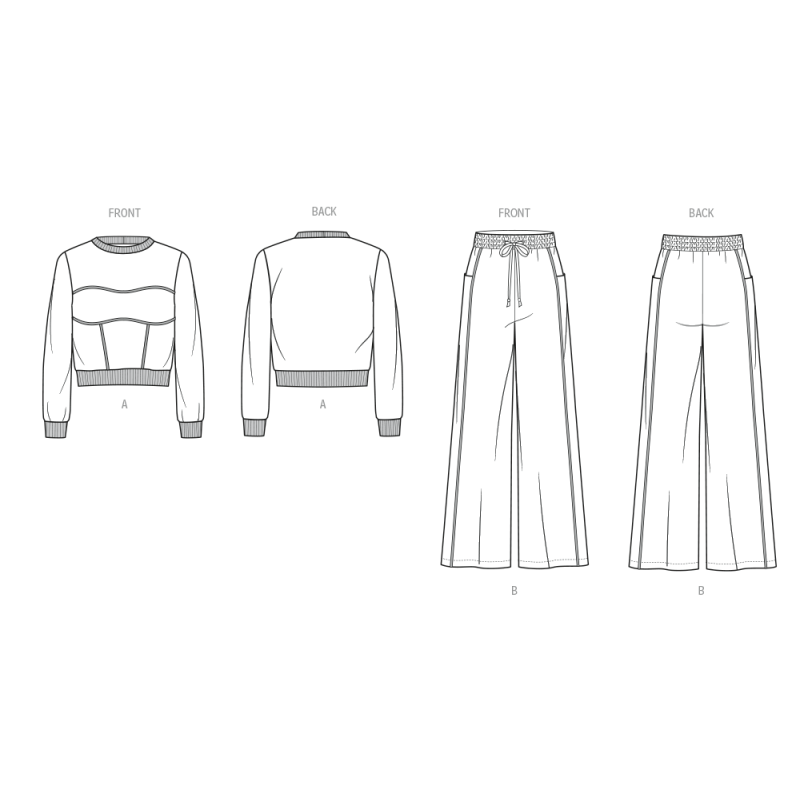 Patron KnowMe 2138.D5 (32-40) - Ensemble sweat & pantalon large