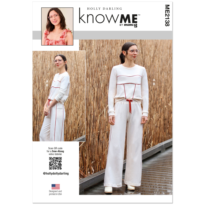 Patron KnowMe 2138.R5 (42-50) - Ensemble sweat & pantalon large