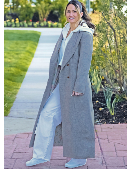 Patron KnowMe 2139.Y5 (46-54) - Manteau croisé & insert capuche
