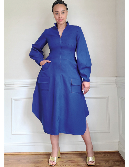 Patron KnowMe 2140.N5 (38-46) - Shirt-Dress corset midi