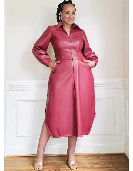 Patron KnowMe 2140.N5 (38-46) - Shirt-Dress corset midi