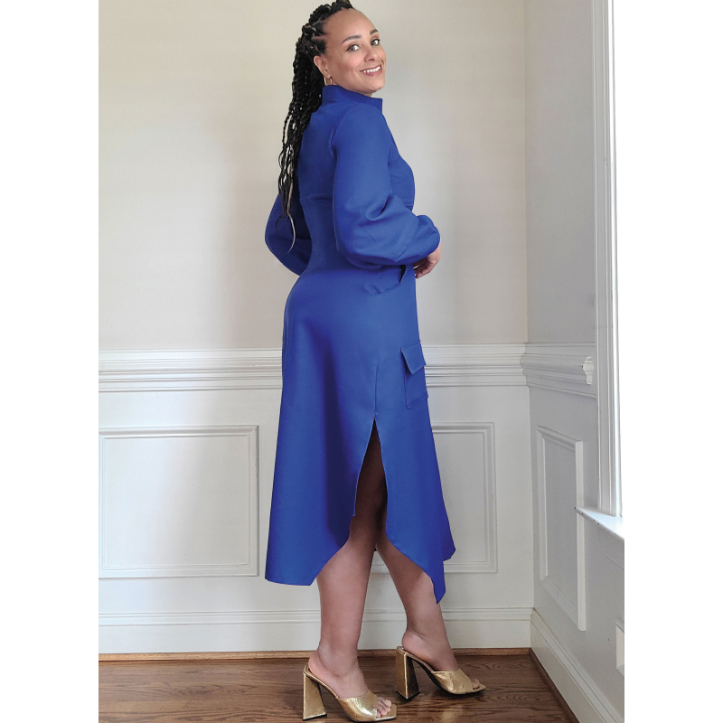 Patron KnowMe 2140.Y5 (46-54) - Shirt-Dress corset midi