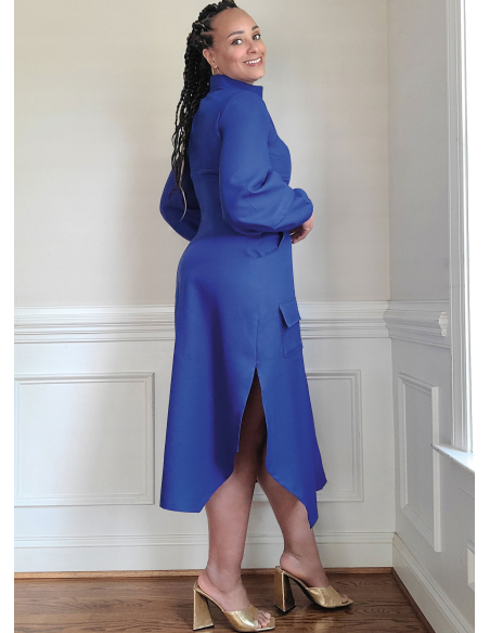 Patron KnowMe 2140.Y5 (46-54) - Shirt-Dress corset midi