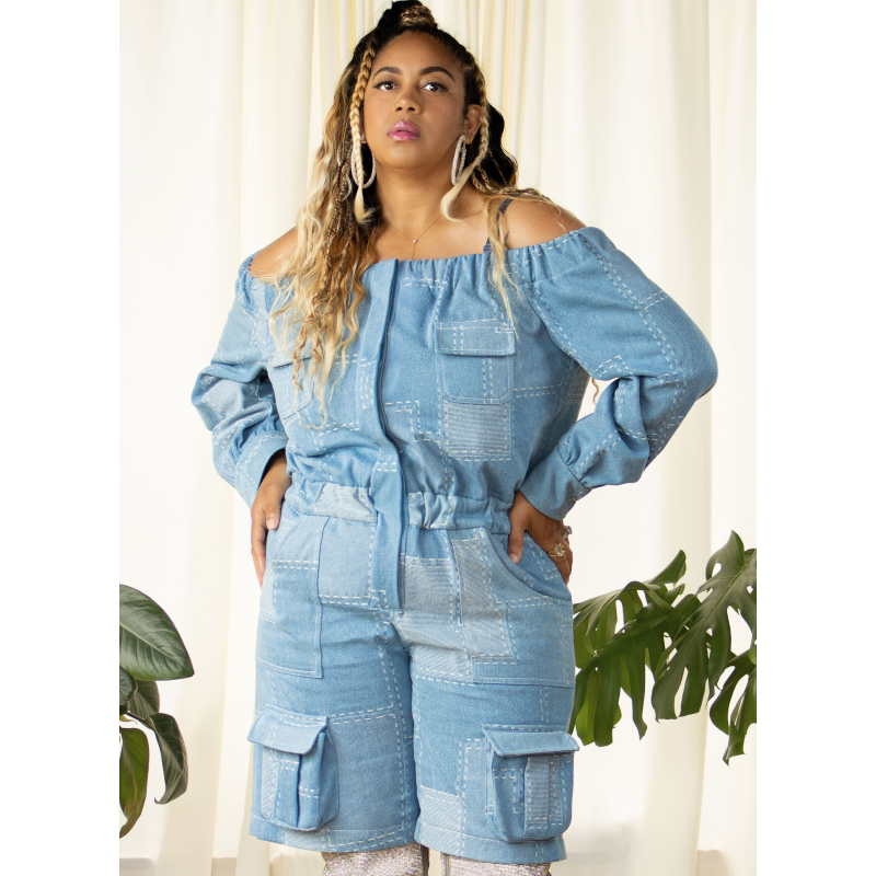Patron KnowMe 2141.K5 (36-44) - Combinaison off-shoulder deux longueurs