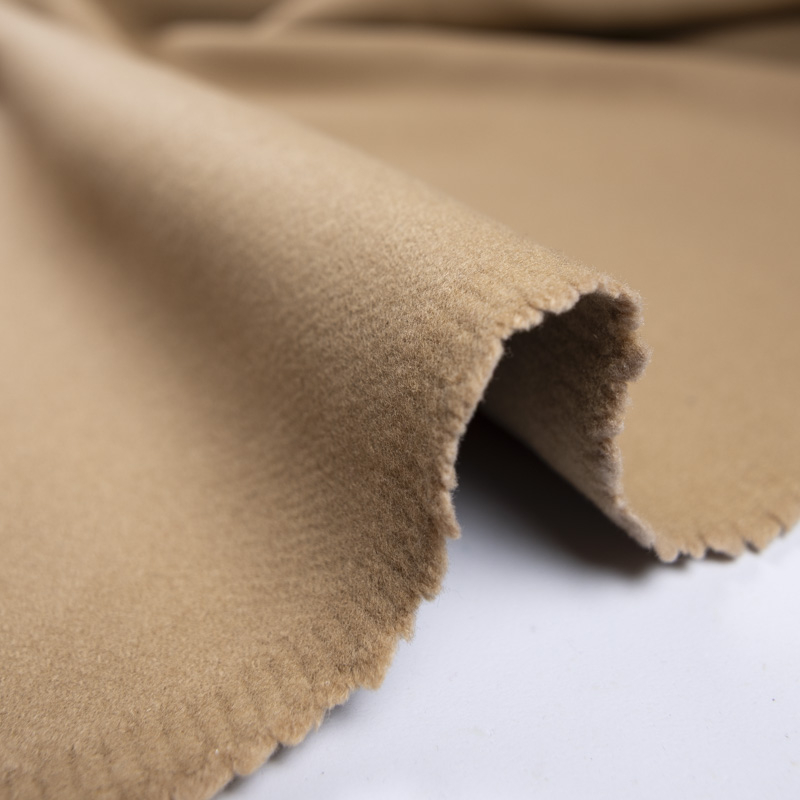 Drap de laine 100% laine sergé double épaisseur - Camel