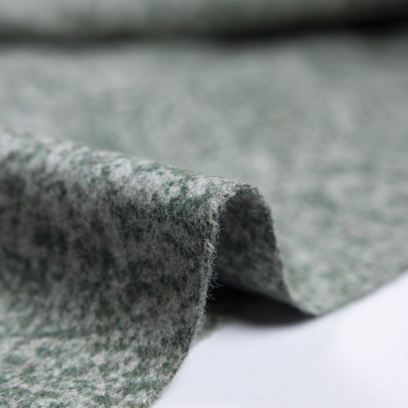 Drap de laine tissé-teint - Cachemire vert