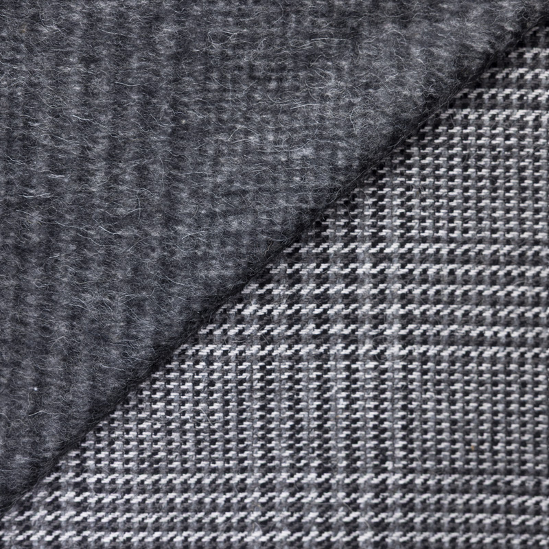 Tweed de laine à poils long - Prince de Galles