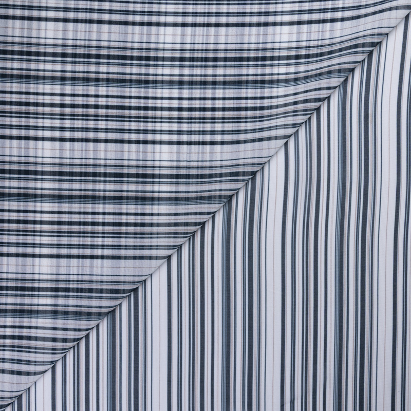 Mousseline - Rayures bleues