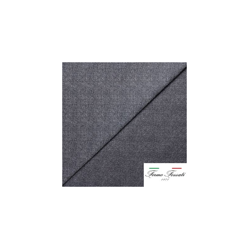 Jacquard 100% soie - Motif micro-grain gris argenté