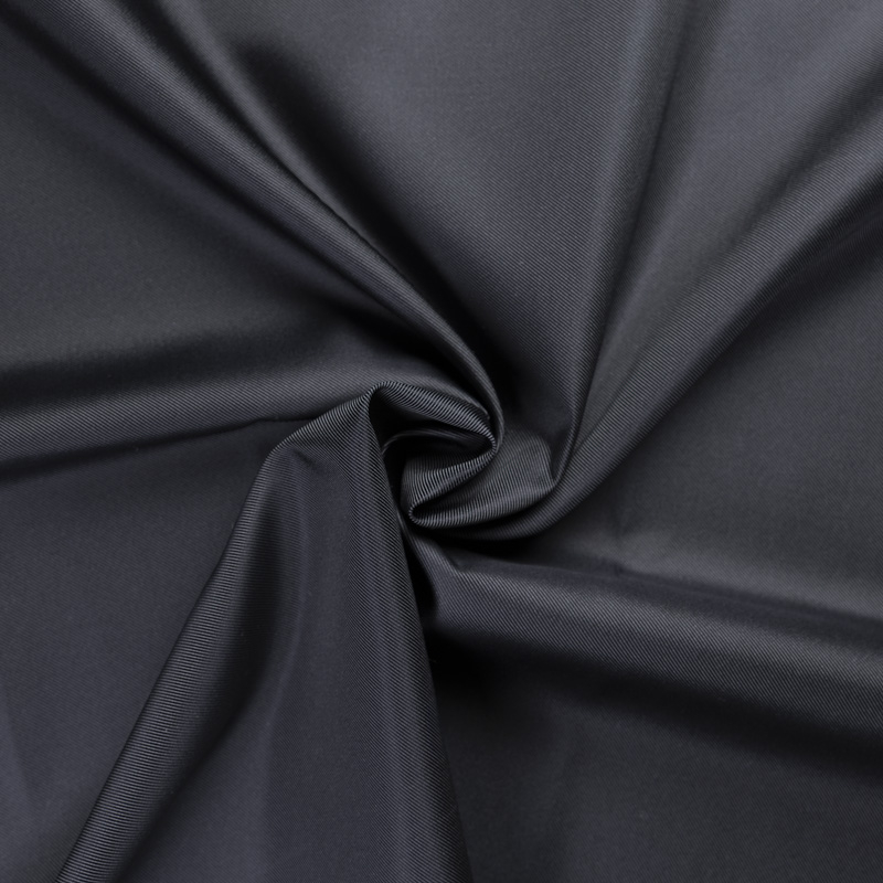 Twill 100% soie double face – Anthracite & gris