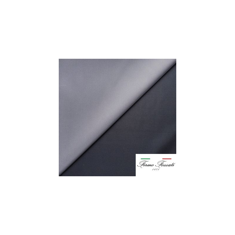 Twill 100% soie double face – Anthracite & gris