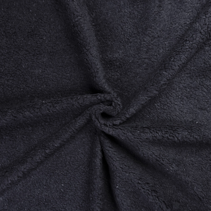 Fausse fourrure mouton (Sherpa) – Anthracite