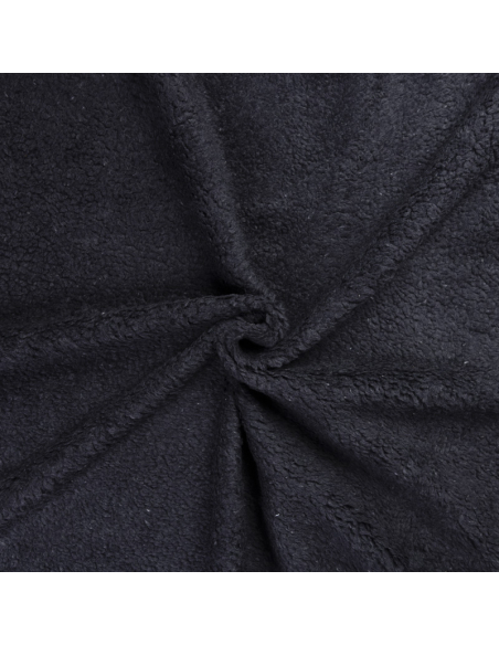Fausse fourrure mouton (Sherpa) – Anthracite
