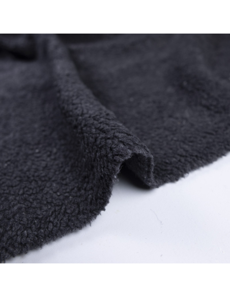 Fausse fourrure mouton (Sherpa) – Anthracite