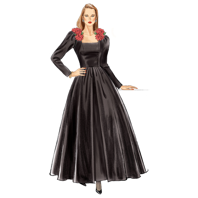 Patron New Look 6807 - Robes de soirée longues