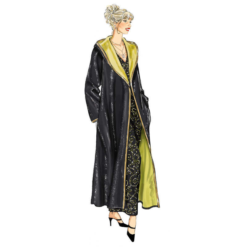 Patron New Look 6811 - Manteau à capuche deux longueurs