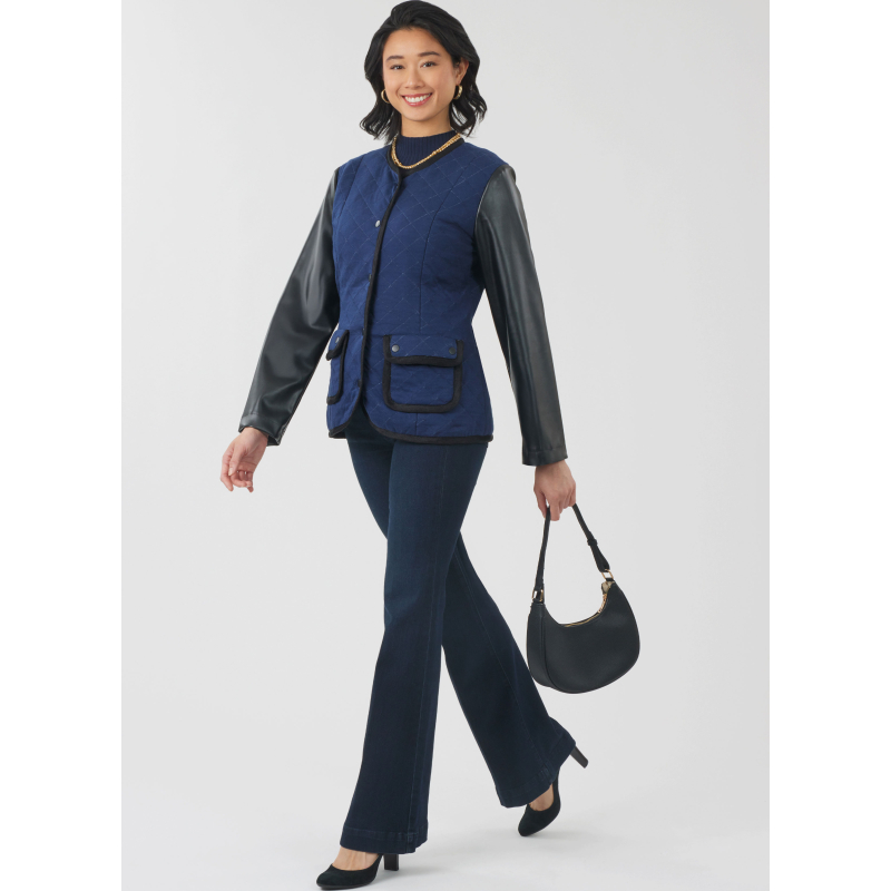 Patron New Look 6812 - Veste zippée et gilet utilitaire