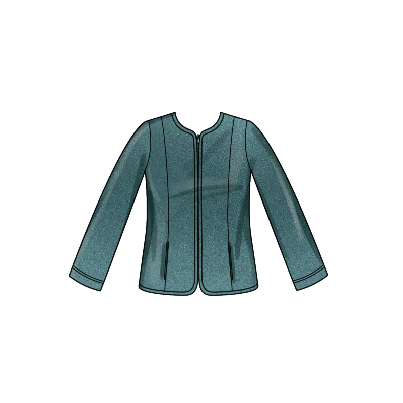 Patron New Look 6812 - Veste zippée et gilet utilitaire