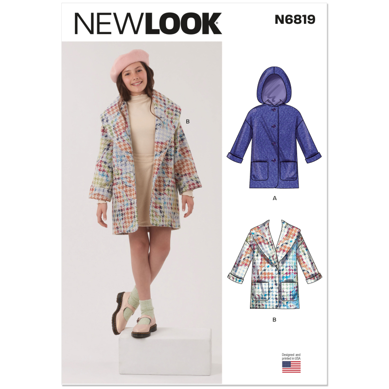 Patron New Look 6819 - Manteau doublé pour enfant